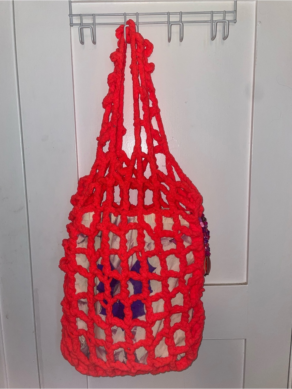Mixed Media Handmade Crochet Tote Bag